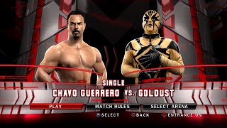 WWE SmackDown VS Raw 2010 PS3  Chavo Guerrero VS Goldust 2KmClassic [upl. by Elladine115]