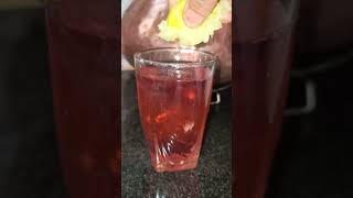 Healthy Hibiscus tea🍹👌🏼 food healthy healthytea hibiscus [upl. by Monie]