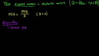 ML 187 Metropolis algorithm for MCMC [upl. by Wilscam542]