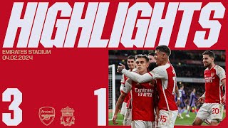 A BIG THREE POINTS  Arsenal vs Liverpool 31  Highlights  Saka Martinelli Trossard [upl. by Etnaihc]