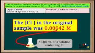 WCLN  Precipitation Titration Calculations  Chemistry [upl. by Sisak408]