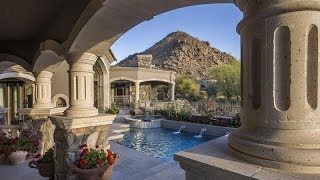 Exquisite Tuscan Inspired Custom Home in Scottsdale Arizona [upl. by Lucilia]