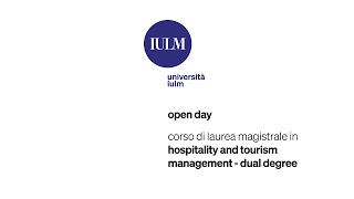 Open Day Magistrali  Hospitality and tourism management [upl. by Crooks]