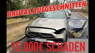 😡VOR HAUSTÜR BRUTAL RAUSGESCHNITTEN LED SCHEINWERFER  ERSATZTEILBESCHAFFUNG MERCEDES C KLASSE 2023 [upl. by Tolley]