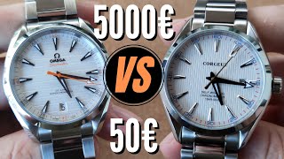 5000€ Omega Aqua Terra vs 50€ Corgeut Homage [upl. by Lered535]