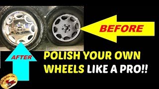 How To Polish Aluminum WheelsRims to LOOK LIKE CHROME [upl. by Ahsenauq774]