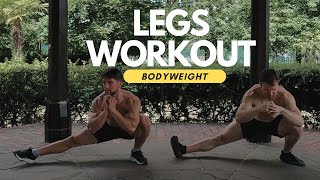 4 BODYWEIGHT LEG WORKOUT [upl. by Gavrah823]