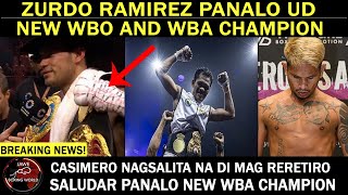 BREAKING NEWS ZURDO RAMIREZ Panalo New WBOWBA CruiserweightCASIMERO Nagsalita Na Saludar New WBA [upl. by Notkcorb]