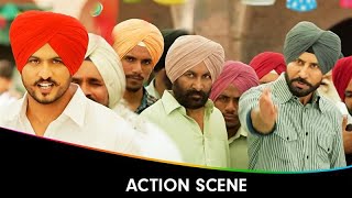 Fuffad Ji  Punjabi Movie  Action Scene  Gurnam Bhullar Jasmin Bajwa Binnu Dhillon Sidhika S [upl. by Oeflein]