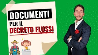 🔥DOCUMENTI DECRETO FLUSSI 2023 [upl. by Berg252]