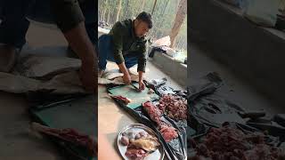 Mutton cutting time youtubeshorts shortvideo [upl. by Brawner]