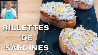 rillettes de sardines pour lapéro Recette facile et rapide [upl. by Asirap]