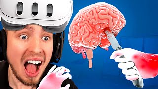 Doing BRAIN Surgery With Only Hand Tracking  Surgineer VR [upl. by Kizzee]