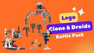 Lego Clone Trooper amp Battle Droid Battle Pack Review [upl. by Marelya240]