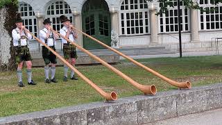 Alpenhorn concert at Alpensee Germany [upl. by Leotie]