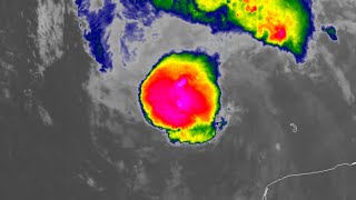 Satellite Loop of Major Hurricane Beryl June 29  July 6 [upl. by Akinar]