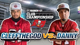 Could Danny⚡️shock⚡️ the Madden 🌎  Danny vs CleffTheGod  Bucs Club Final  Madden 21 [upl. by Yvonne]