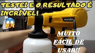 ✅PISTOLA ELÉTRICA DE PINTURA VONDER PEV 400  AVALIAÇÃO E TESTE😲 [upl. by Akym]