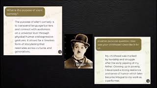 INTERVIEW WITH CHARLIE CHAPLIN 💬 🤍 [upl. by Cohbath]