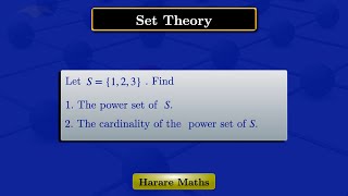 Set Theory  Power Set [upl. by Rhtaeh]