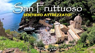 Trekking Camogli  San Fruttuoso  Portofino con PASSAGGIO ATTREZZATO a strapiombo sul mare [upl. by Aleehs]