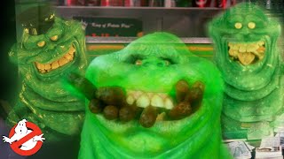 Slimey amp Starving  ALL Slimer Scenes  GHOSTBUSTERS I amp II [upl. by Neom]