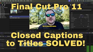 Final Cut Pro 11 Auto Caption Issue fixed [upl. by Huesman222]