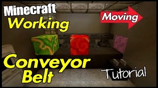 Minecraft Working Conveyor Belt Tutorial [upl. by Refinneg]