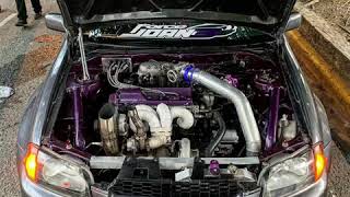 Toyota starlet glanza ep91 3sgte5sgte 800hp [upl. by Yesnyl]