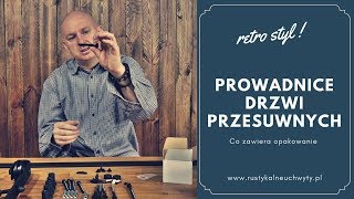 Prowadnice drzwi przesuwnych  co zawiera opakowanie barn door vintage [upl. by Aeneus955]