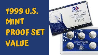 1999 US Mint Proof Set Value  Coin Value Checker [upl. by Nosle]