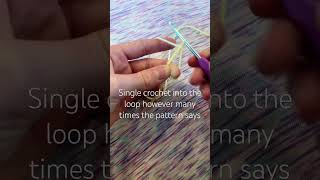 Magic circle crochet tutorial crochet magiccircle magicloop magicringcrochet yellow tutorial [upl. by Rosemaria3]