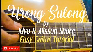 Urong Sulong  Kiyo and Alisson Shore EASY GUITAR TUTORIAL [upl. by Adnalohs886]