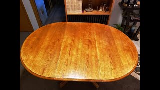 DIY refinishing a dining room table [upl. by Racso295]