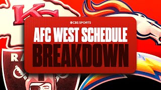 2024 NFL schedule breakdown for EVERY TEAM in the AFC West  CBS Sports [upl. by Akzseinga]