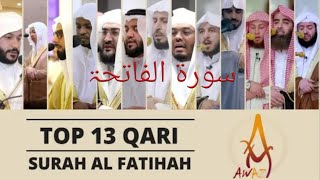 Top 13 Qari recording Surah AlFatihah with a Beautiful voice quran youtube holyquran islam [upl. by Osmund]