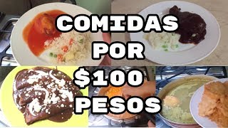 Menú Semanal  1 Comidas por 100 pesosFABI CEA [upl. by Yelehsa]