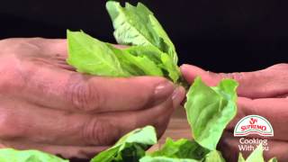 How to de stem fresh basil [upl. by Nnitsuj]