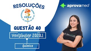 UERJ 1° Exame de Qualificação 2020  Química  Questão 40 [upl. by Yehudi]