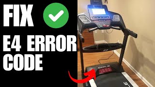 Sole Treadmill e4 error  How To Fix [upl. by Einomrah]