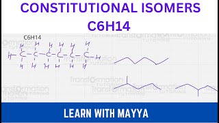 Constitutional Isomers Structural Isomers of C6H14 [upl. by Florie]