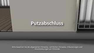 Putzabschlussprofil mit Armierungsgewebe  Wärmedämmung  WDVS  FassadendämmungVerarbeitung [upl. by Esom39]