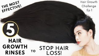 5 Hair Rinses For Faster Hair Growth amp Stopping Hair Loss Naturally That Actually Works [upl. by Ailuig629]