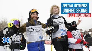 Special Olympics Unified Skiing FULL COMPETITION  X Games Aspen 2023 [upl. by Arahas]