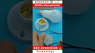 Unfold a micro generator on household appliances howtomakeinverterathome smartphone [upl. by Noslen328]