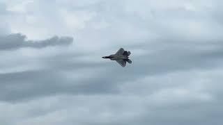 Quad City Air Show 2024 F 22 Raptor demonstration [upl. by Pirri]