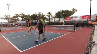 YongKeefe vs ParriottWong Mixed 50 19 US Open 2018 Pickleball Tournament [upl. by Ahsiad]