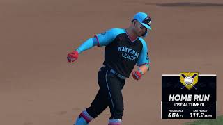 JOSE ALTUVE HOME RUN  MLB THE SHOW 24  BASEBALL [upl. by Llerrah]