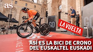 LA VUELTA 2021  Las características de la ORBEA ORDU del EUSKALTEL EUSKADI en la crono de BURGOSAS [upl. by Nanfa]