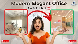 Elegant Office Interior for Sanmina in Chennai  6000 Sq Ft Modern Workspace  Spacedraft India [upl. by Tupler]